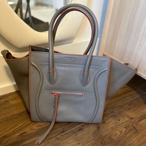The Celine Drummed Leather Micro Luggage Tote